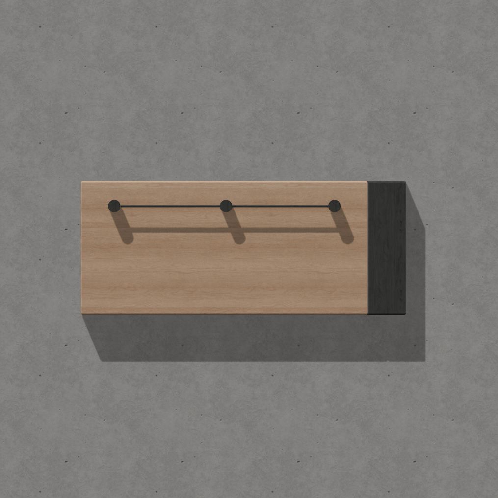 Wall-mounted sunglasses holder in premium wood with minimalist design for stylish organization