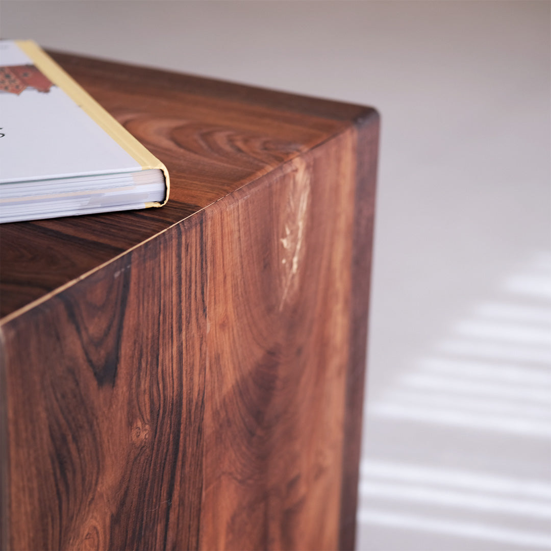 Dual-tone walnut and teak DuoTone Coffee Table from the "Duality" collection for stylish homes