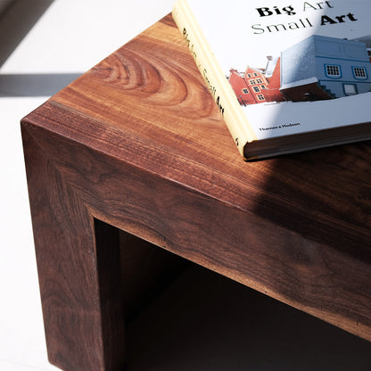 Dual-tone walnut and teak DuoTone Coffee Table from the "Duality" collection for stylish homes